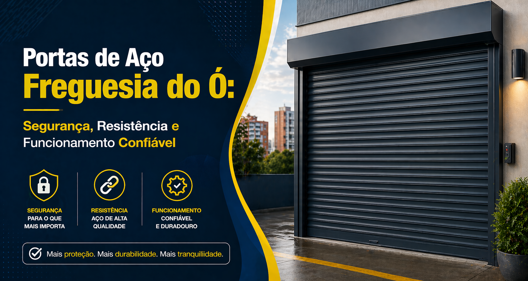Portas de Aço na Freguesia do Ó